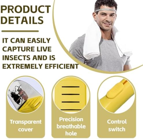 1Piece Anti Bug Catch Spider Catcher, Easy to Use Hand-Held Spider Catcher, Transparent Insect Catcher