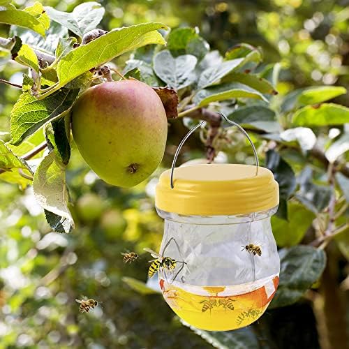  Trappista api e vespe 3 pezzi, trappola per vespe da boccetta, trappola per zanzare frutticole, zanzariera indoor per g