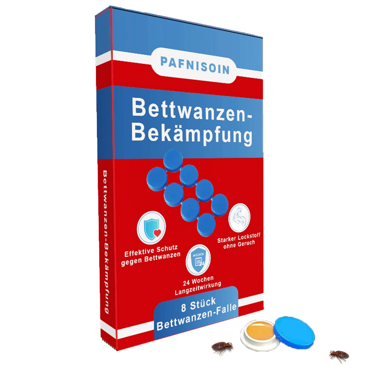  Blocco insetti per pulizia del letto 8 pezzi - trappola per pulsaioni letali - controllo delle pulsaioni notturne
| Tra